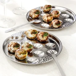 Table De Noël|Repas De Noël-Tempsl 2 assiettes à escargots