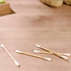 Salle De Bain Et Hygiène-Tempsl 3 boîtes de cotons tiges en bambou