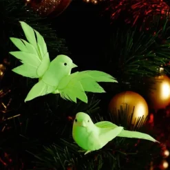 Décorations Intérieures Noël|Décorations-Tempsl 6 colombes phosphorescentes