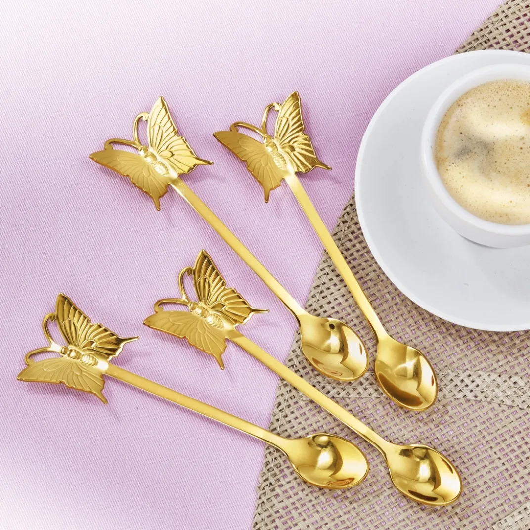 Art De La Table-Tempsl 4 cuillères papillons