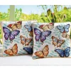 Décorations-Tempsl 2 housses coussin papillons