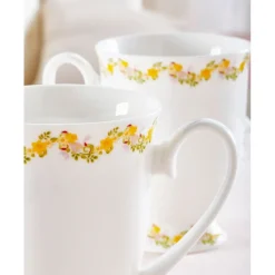 Accessoires Petit-Déjeuner-Tempsl 2 mugs fleuris