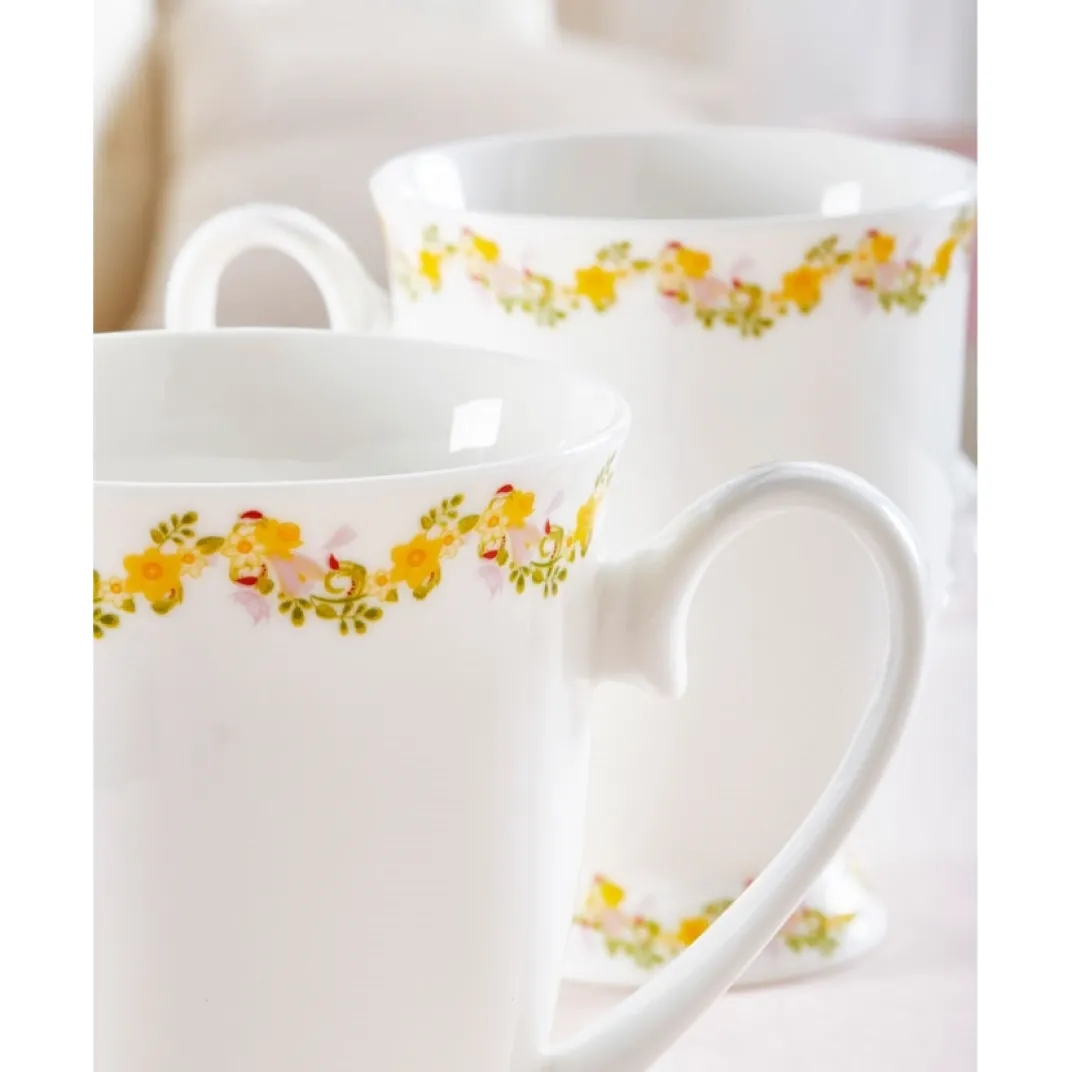 Accessoires Petit-Déjeuner-Tempsl 2 mugs fleuris