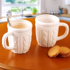 Accessoires Petit-Déjeuner-Tempsl 2 mugs tricot