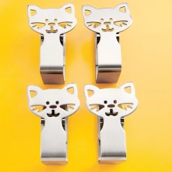 Art De La Table-Tempsl 4 pinces nappe têtes de chats