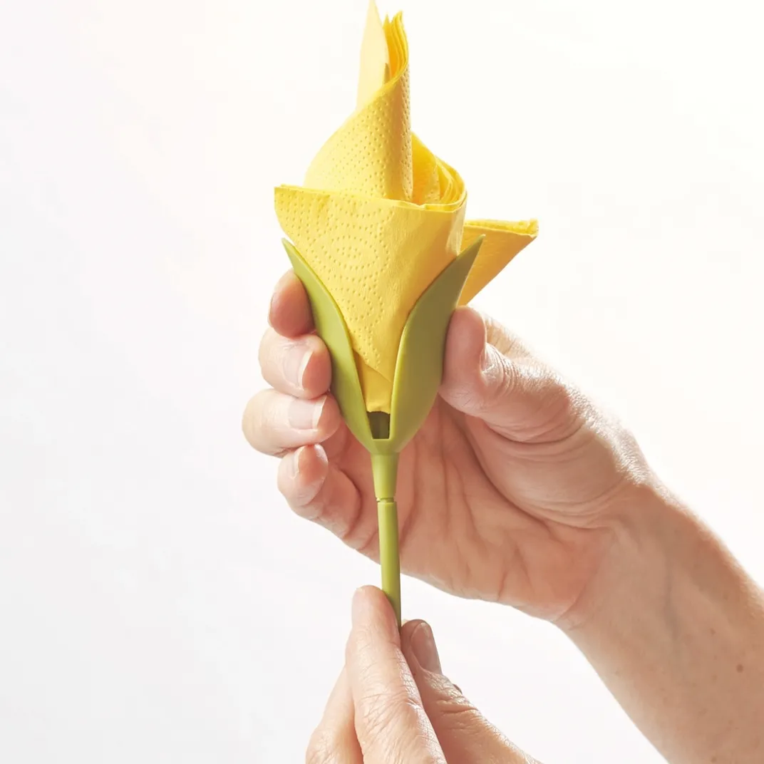 Art De La Table-Tempsl 4 porte-serviettes tulipe ou 2 lots de 4 porte-serviettes tulipe