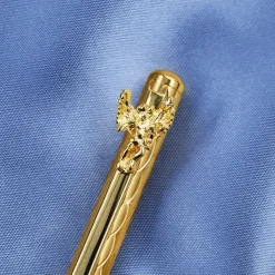 Décorations Intérieures Noël|Emballages Cadeaux-Tempsl 2 stylos ange dorés