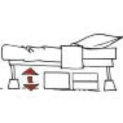 Aide Et Accessoires Confort-Tempsl 4 surélévateurs de lit Noir