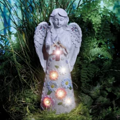 Décorations Jardin Et Extérieur-Tempsl Ange lumineux