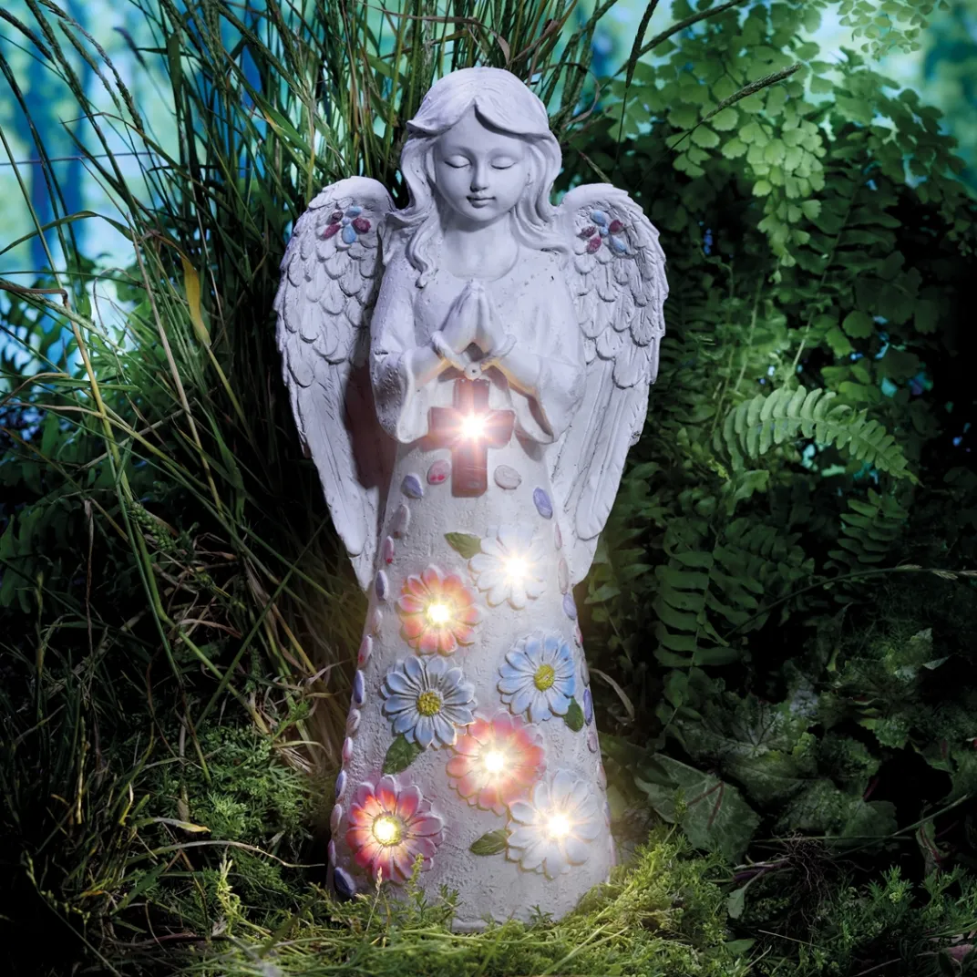 Décorations Jardin Et Extérieur-Tempsl Ange lumineux