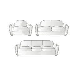 Décorations-Tempsl Anti-glisse housse : Set canapé 3 places