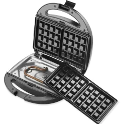 Petit Électroménager-Tempsl Appareil croque gaufre grill Techwood®