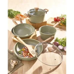 Cuisson Et Accessoires-Tempsl Batterie de cuisine 7 pièces Oliwood PRADEL FRANCE®