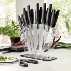 Découpe-Tempsl Bloc de couteaux 17 pièces Pradel France ®