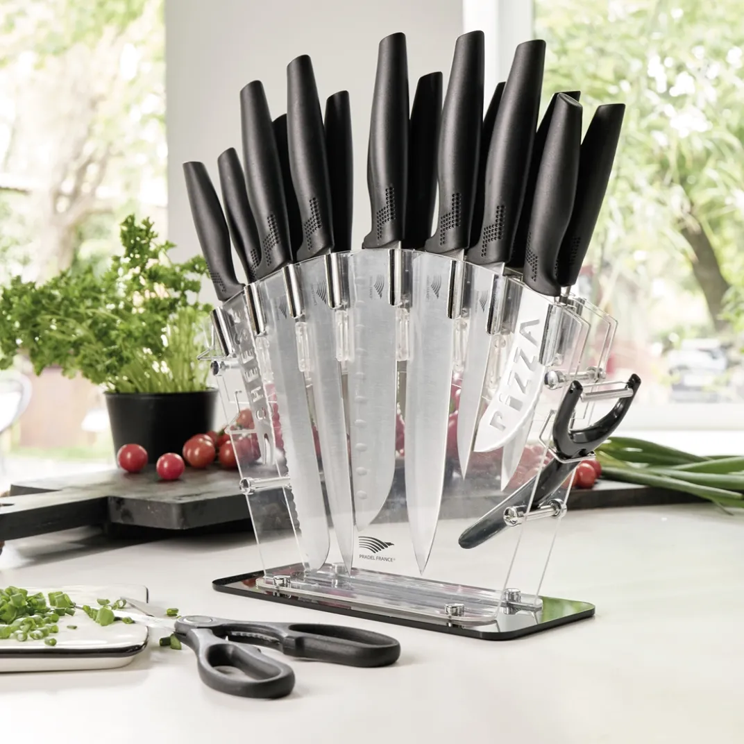 Découpe-Tempsl Bloc de couteaux 17 pièces Pradel France ®