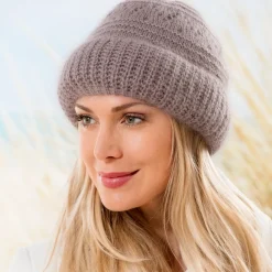 Sacs, Bijoux Et Accessoires-Tempsl Bonnet angora "Calantha" marron glacé
