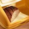 Accessoires Petit-Déjeuner|Fraîcheur / Conservation-Tempsl Boîte à pain jaune avec planche