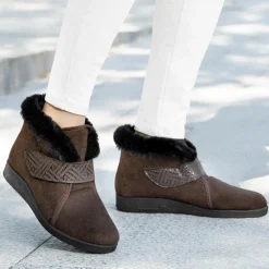 Chaussures, Chaussons Et Accessoires-Tempsl Bottines fourrées Pédilège Bella noir ou marron