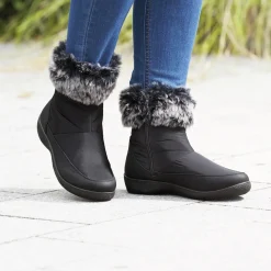 Chaussures, Chaussons Et Accessoires-Tempsl Bottines noires imperméables "Hélène" noir
