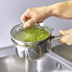 Cuisson Et Accessoires-Tempsl Casserole-saucière couvercle passoire Pradel France ®