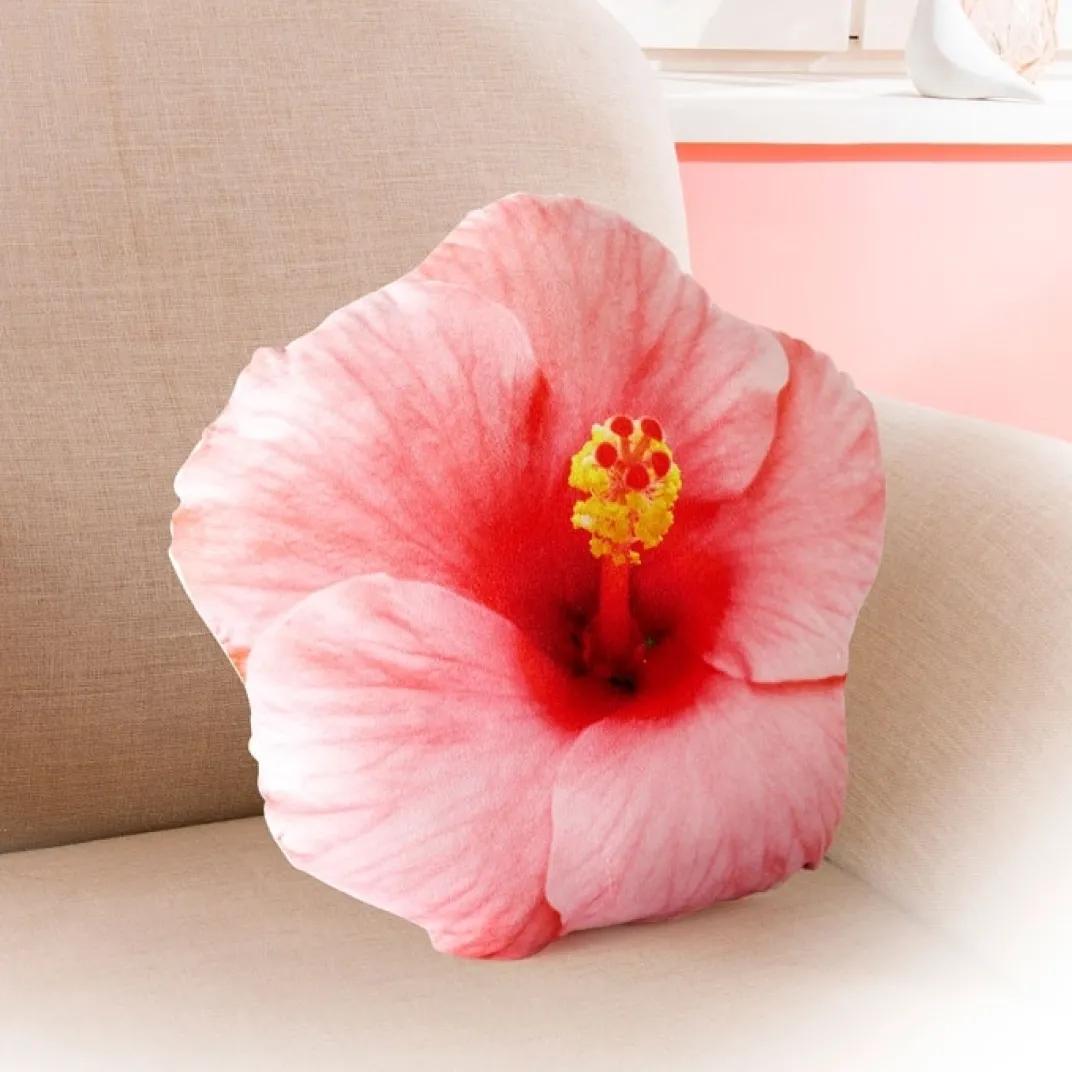 Décorations-Tempsl Coussin hibiscus