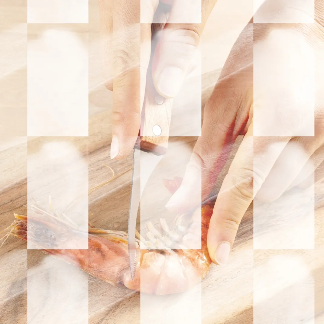 Repas De Noël|Découpe-Tempsl Couteau décortiqueur de crevettes