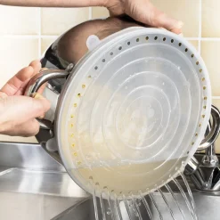 Cuisson Et Accessoires|Ustensiles De Cuisine Malins-Tempsl Couvercle égouttoir silicone