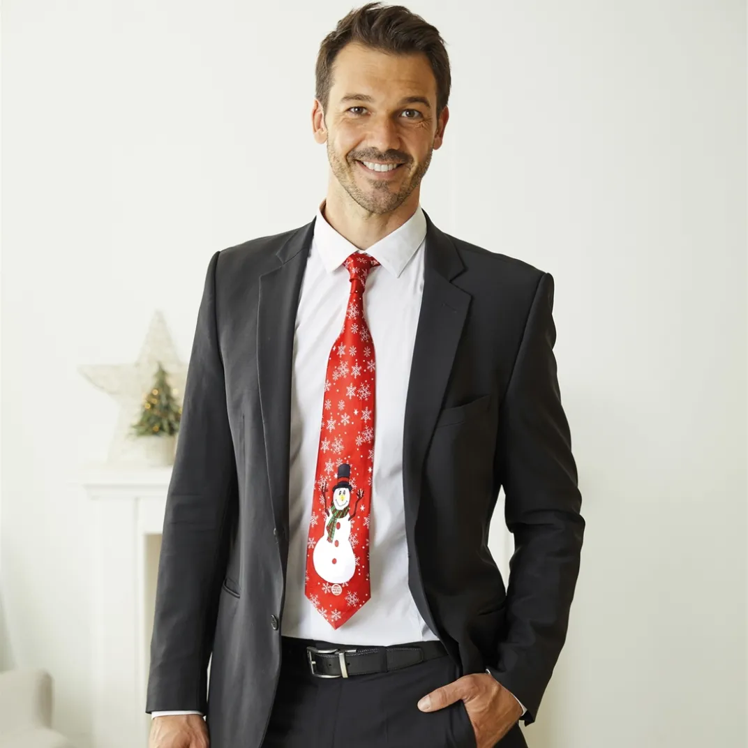 Décorations Intérieures Noël|Accessoires Mode-Tempsl Cravate musicale Noël