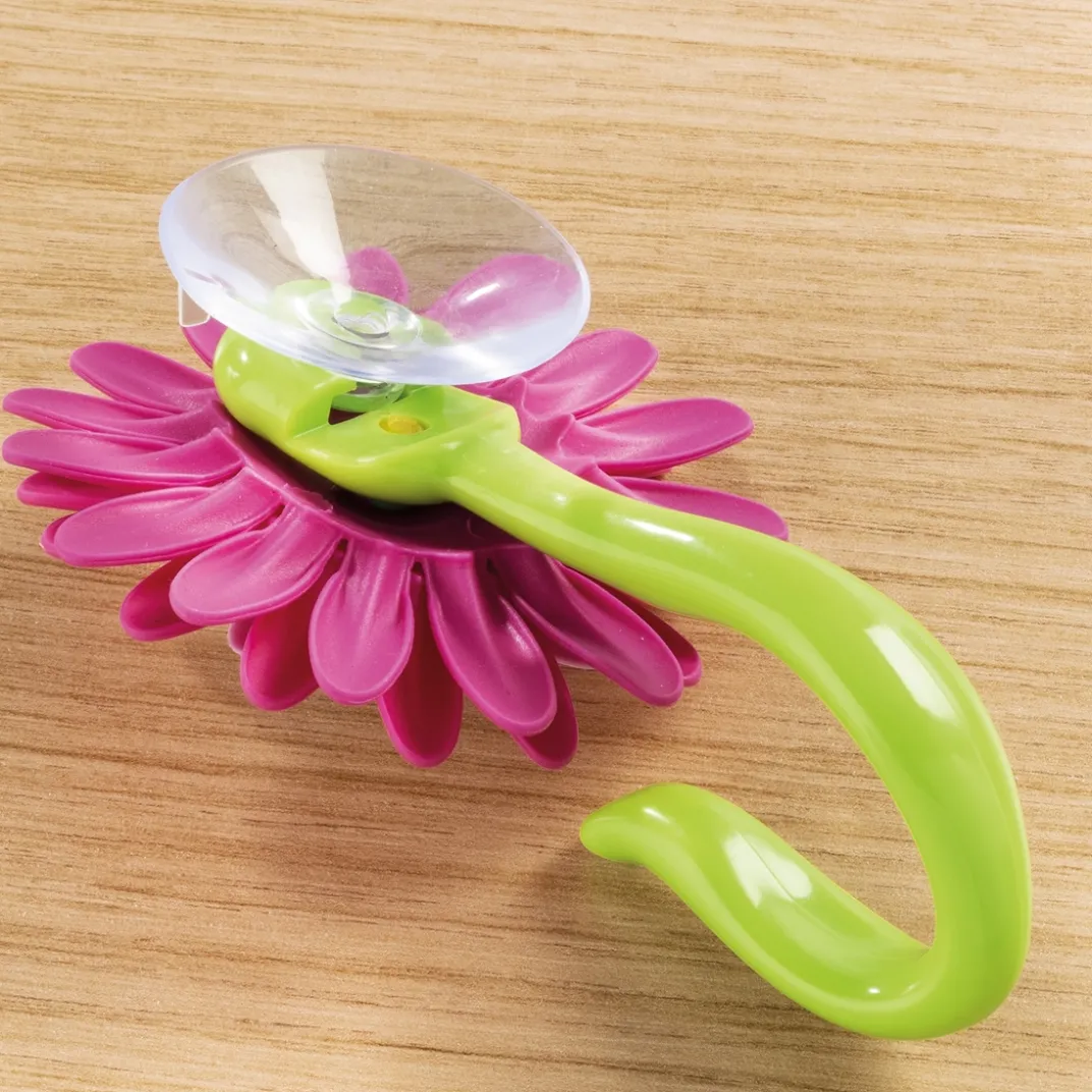 Organisation Et Entretien-Tempsl Crochet fleur orange