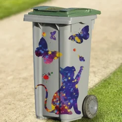 Décorations Jardin Et Extérieur-Tempsl Décoration poubelles chat