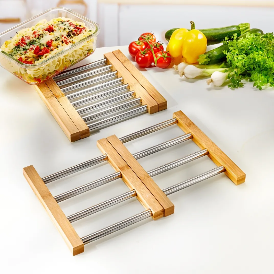 Art De La Table-Tempsl Dessous plat bambou/inox