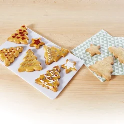 Repas De Noël|Accessoires Pâtisserie Et Confiture-Tempsl Emporte-pièce sapins 9 biscuits