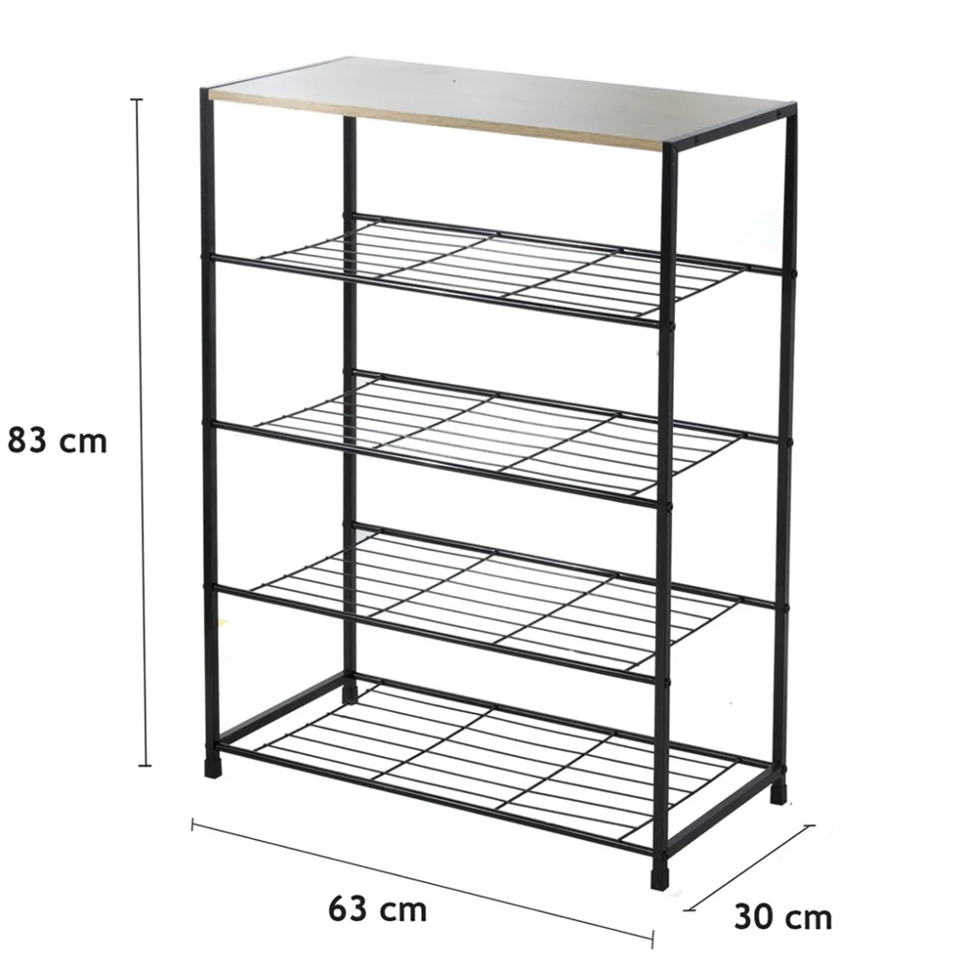 Décorations|Petits Meubles-Tempsl Etagère à chaussures 5 niveaux