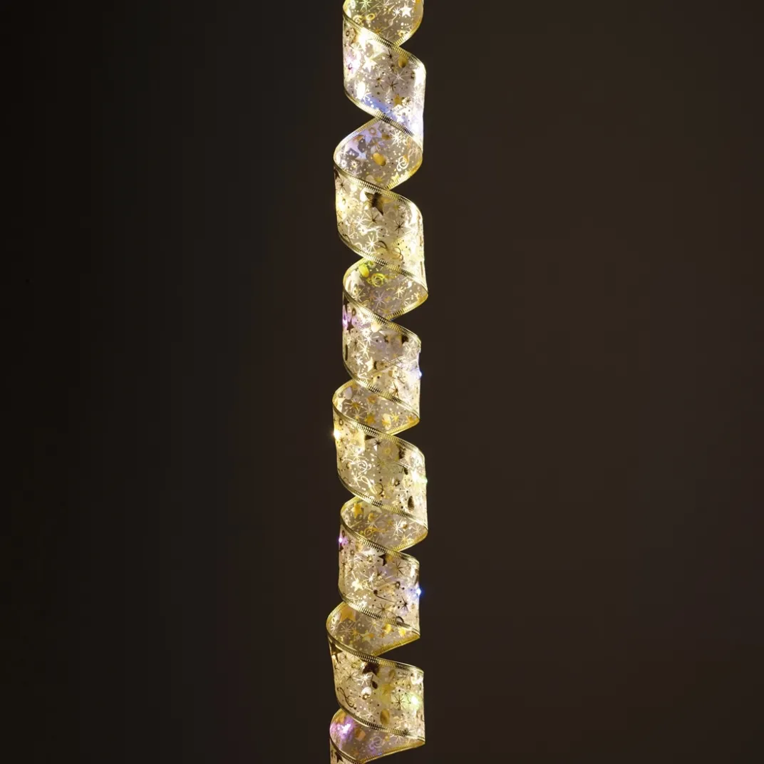 Décorations Intérieures Noël|Décorations-Tempsl Guirlande ruban lumineuse