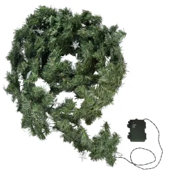 Décorations Intérieures Noël|Décorations-Tempsl Guirlande sapin étoilée lumineuse