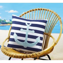 Décorations-Tempsl Housse coussin ancre