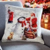 Décorations Intérieures Noël|Décorations-Tempsl Housse coussin Noël vintage