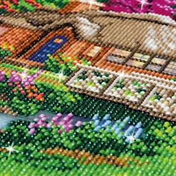 Loisirs Créatifs-Tempsl Kit broderie diamant "Cottage anglais"