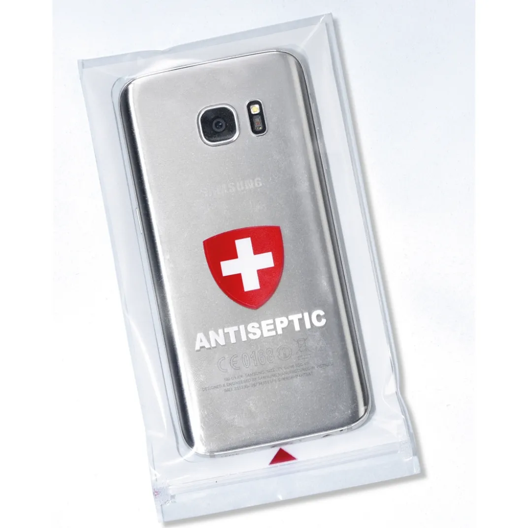 Accessoires Bureau-Tempsl Lot 4 pochettes antiseptiques téléphone : 2 modèles