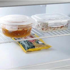 Fraîcheur / Conservation-Tempsl Lot de 3 boîtes borosilicate fleuries