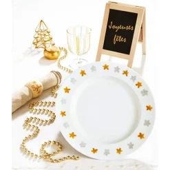 Décorations Intérieures Noël|Décorations-Tempsl Lot de 2 craies liquides argent + or