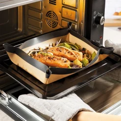 Cuisson Et Accessoires-Tempsl Lot de 2 feuilles de cuisson réutilisables pour le four