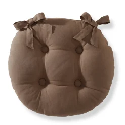 Décorations-Tempsl Lot de 2 galettes chaise rondes Marron