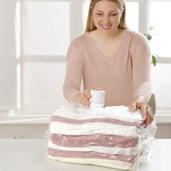 Housses Et Accessoires De Rangement-Tempsl Lot de 10 housses sous vide + pompe