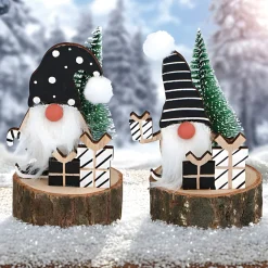 Décorations Intérieures Noël|Décorations-Tempsl Lot de 2 lutins de Noël