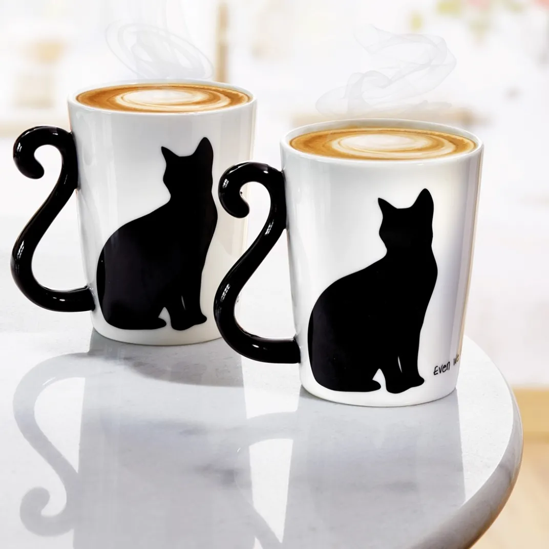 Art De La Table-Tempsl Lot de 2 mugs anses chat
