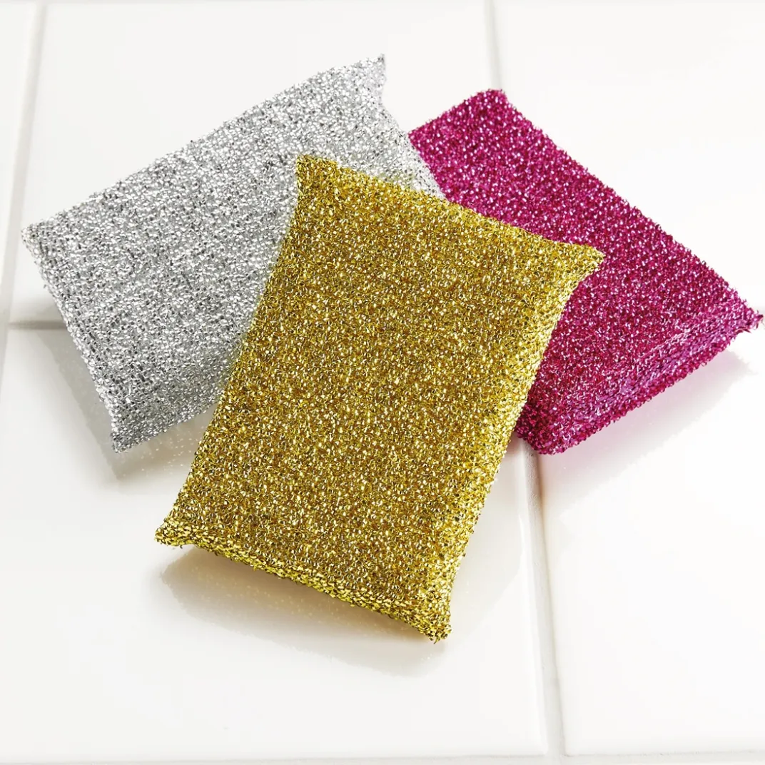 Organisation Et Entretien|Balais, Aspirateurs, Éponges Et Brosses-Tempsl Lot de 3 ou 6 éponges disco