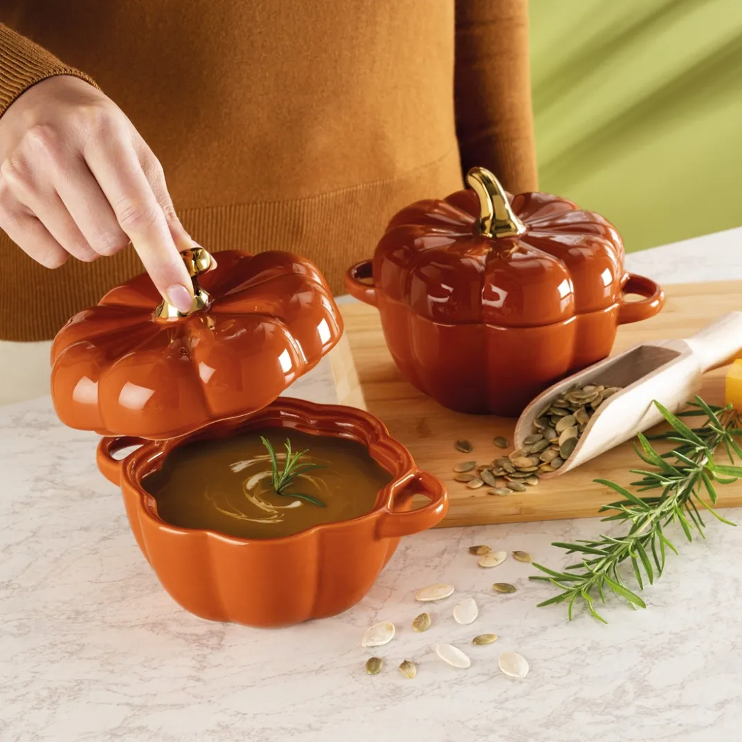 Cuisson Et Accessoires-Tempsl Lot de 2 plats citrouille