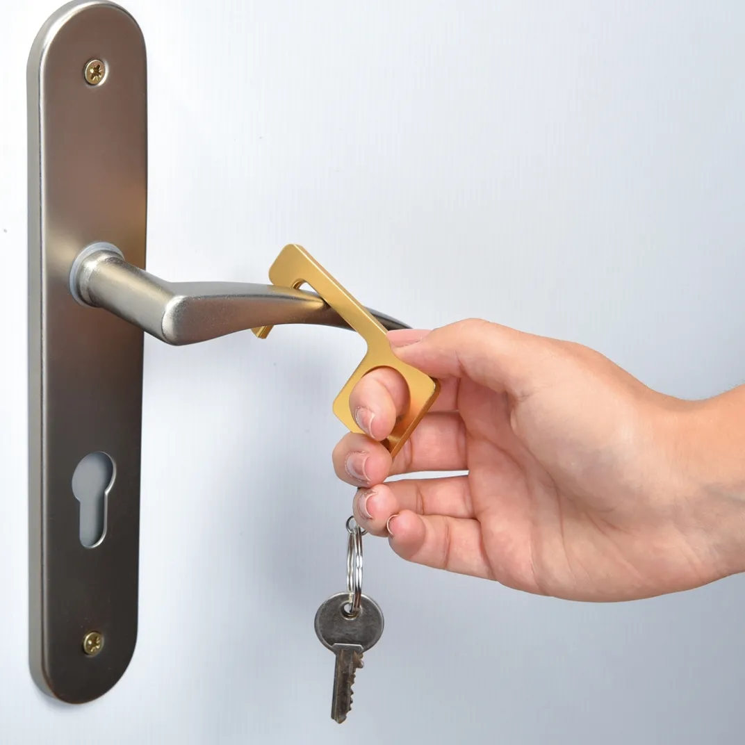 Accessoires Bureau|Sacs, Bijoux Et Accessoires-Tempsl Lot de 2 porte-clés évite-contamination