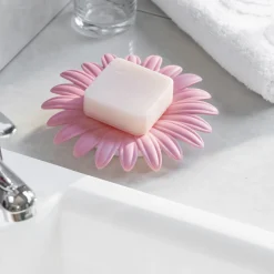 Salle De Bain Et Hygiène-Tempsl Lot de 2 porte-savons marguerite